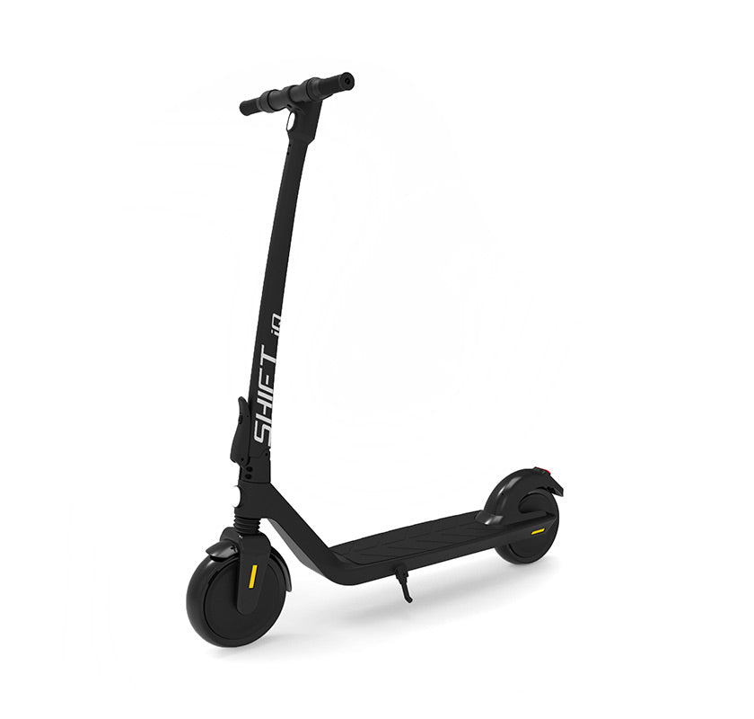 E-Scooter, schwarz, Shift iQ in seitlicher Ansicht