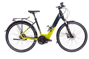 Citybike von Shift. Zweifarbig in schwarz / gelb.