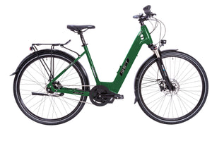Citybike von Shift. Einfarbig in dunkelgrün.